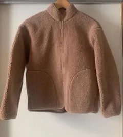 無印良品 ベージュ フリース ボア ジャケット ジップアップ M