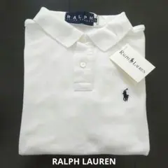 RALPH LAUREN 婦人半袖ベビーポロシャツ C/#ホワイト Lサイズのサムネイル