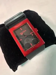 EVIGA time to play 腕時計 レッド ブラック