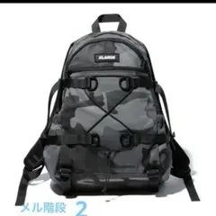 XLARGE バックパック 　カモフラ　グレー メル階段2のサムネイル