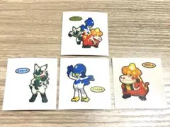 ポケモンパン デコキャラシール 201弾  ニャローテ ウェルカモ アチゲータ