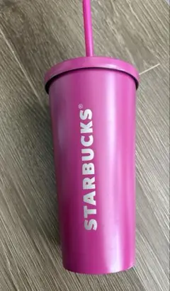 海外STARBUCKS 紫ピンク ステンレスタンブラー 500ml