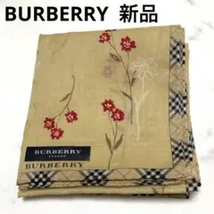新品 BURBERRY バーバリー ハンカチ ノバチェック柄 花柄