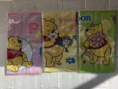 【未開封】くまのプーさん ミニタオル 3枚セット
