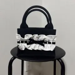 JILTU petit frill tote bag ジルチュ トートバッグ 黒 - メルカリ