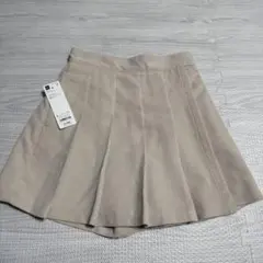 GU コーデュロイ　プリーツミニスコート　L