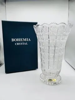 BOHEMIA CRYSTAL ボヘミアクリスタル 花瓶 カットガラス