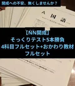 【NN開成】 そっくりテスト5本勝負 フルセット 2026年最新】そっくり5本勝負の人気アイテム - メルカリ