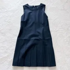 【極美品】theory セオリー ワンピース ジャンパースカート130 ネイビー