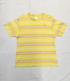 adidas ボーダー Tシャツ イエロー