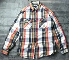 80s FIVE BROTHER チェック ネルシャツ USA製 ビンテージ