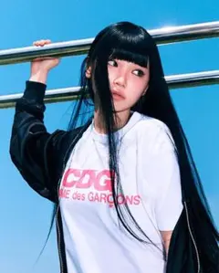 COMME des GARCONS CDG Pink Logo T-Shirt