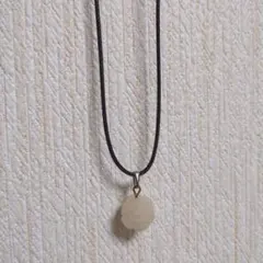 天然石 花形ペンダント ネックレス