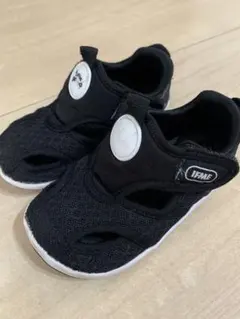 IFME ブラックメッシュサンダル　15センチ