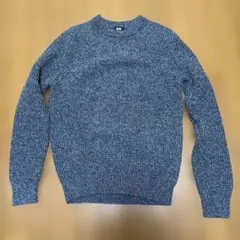 UNIQLO メンズ　セーター　トップス　ニット　青　ネイビー