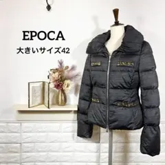 EPOCA エポカ 金ボタン ショート ダウン ジャケット 40 L カーキ EPOCA / エポカ （レディース） アウター | ファッション通販
