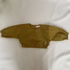 ZARA ショート丈　トップス　マスタード