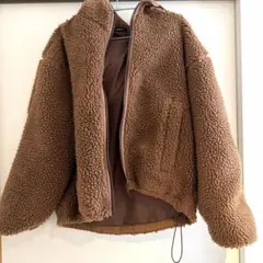 merlot ボアジャケット ブラウン