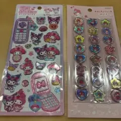 マイメロクロミ 平成はっぴーフォン、おはじきふうシール