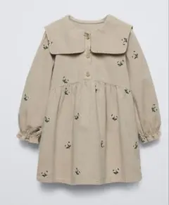 ZARA 襟付きコーデュロイワンピース4Y