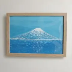 手描きアート 富士山と遊歩道 - メルカリ