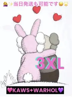 『新品』❤︎KAWS×WARHOL❤︎.ユニクロUT→オンライン限定サイズ❣️.3XL