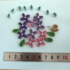 クイリング　お花パーツ