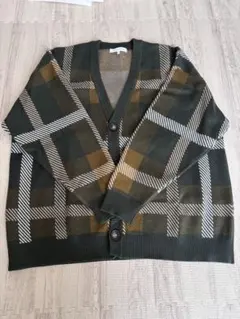 THE SHOP TK チェック柄カーディガン Lサイズ