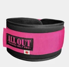 ALL OUT トレーニング ベルト ピンク Ｓサイズ