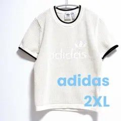 アディダス オリジナルス プレミアム 2XL クロシェ カリ半袖Tシャツ 白のサムネイル