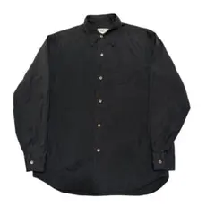 80s 白タグ　agnès b. homme 長袖シャツ　ブラック　フランス製