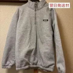SHEIN ハーフジップ スウェット グレーのサムネイル