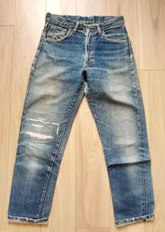 60s levis 605 BIG E 黒タブ　351Nデニムパンツ