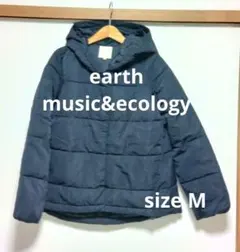 【earth music&ecology】フード　ファー付　コート　Mサイズ