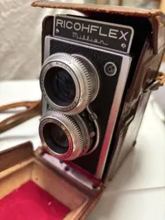 【希少】Super Ricohflex 二眼レフカメラ ヴィンテージな二眼レフカメラ リコー「フレックス/FLEX