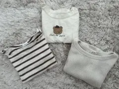 男の子服　まとめ売り3点セット　長袖　春服
