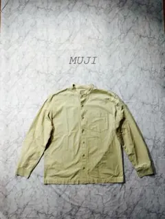 【最終価格】MUJI 無印良品　メンズ バンドカラーシャツ　XL