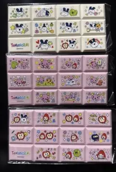 たまごっちチョコブロック風シール　3種セット