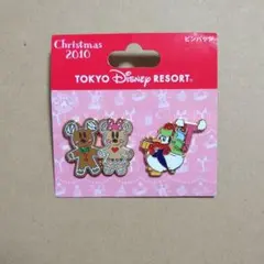 東京ディズニーリゾート　ピンバッジ　クリスマス2010 パブロ　ミッキー　ミニー