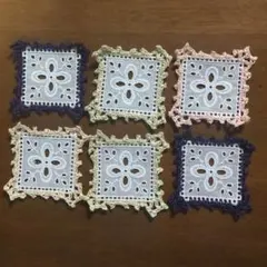 手編みコースター