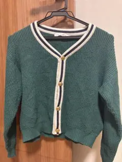 THE SHOP TK グリーン カーディガン 140