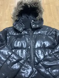 古着⭐︎人気ブランドSTUDIOUS 黒ダウンジャケット ファー付き　Sサイズ