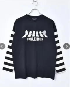 ドラッグストアーズ　スタンディフレンズ　ロンT ブラック　新品タグ付き