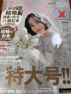 ゼクシィ　10月号　スヌーピー婚姻届付き　特大号　付録なし　関西版
