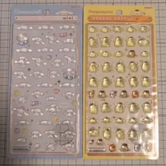 【国内正規品】ボンボンドロップシールミニ　シナモロール　ポムポムプリン　２点