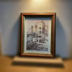 絵画美術　マリリン・シマンドル　オールドタイムベニス　ポスター画 絵画美術 マリリン・シマンドル オールドタイムベニス ポスター