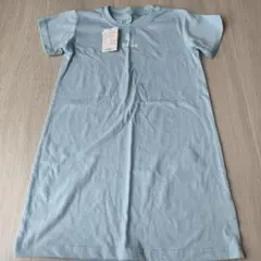 即日発送！　キッズ　120 ブルー　半袖　ユニコーンワンピース