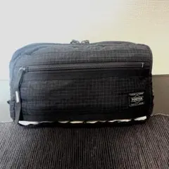 PORTERポーター ボディバッグ 黒　コンパクト 多収納 ウエスト　ショルダー