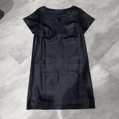 イエナ　ひざ丈 半袖ワンピース