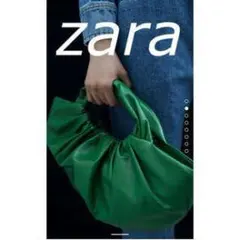 最終値下げレア大人気ZARA美品レザーバケットハンドバッグ リアルレザー